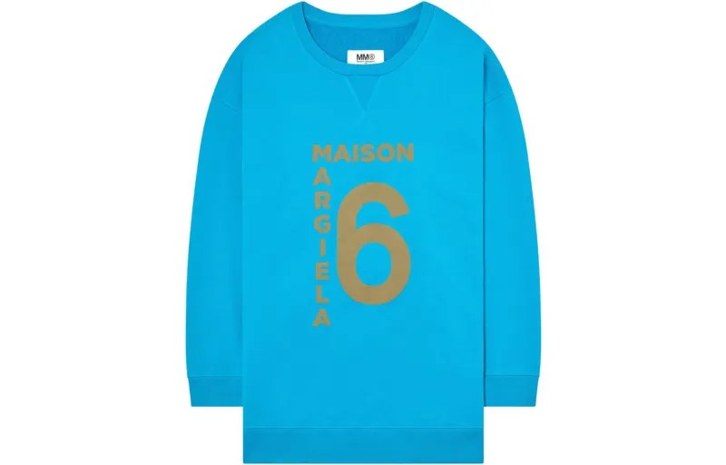 Свитшот женский синий Mm6 Maison Margiela