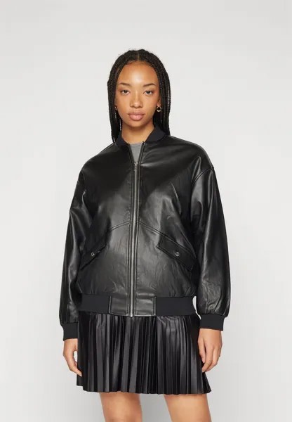 Куртка-бомбер NMRONJA OVERSIZE JACKET Noisy May, цвет black