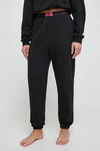 Хлопковые брюки для отдыха Calvin Klein Underwear, черный