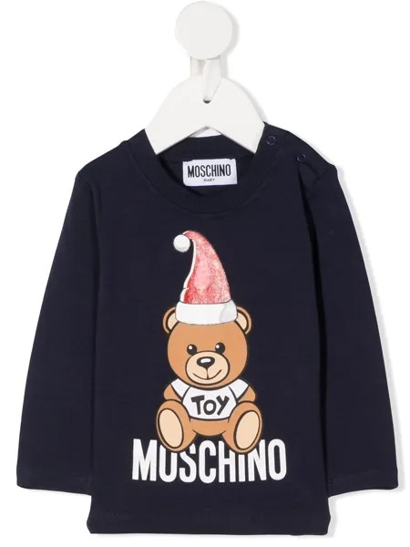 Moschino Kids футболка Teddy Bear с логотипом