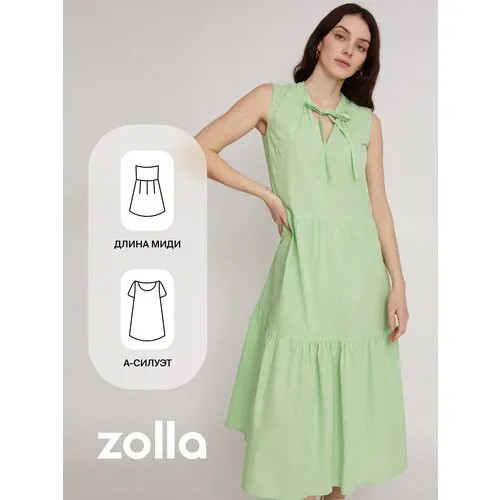 Платье Zolla, размер XXL, зеленый