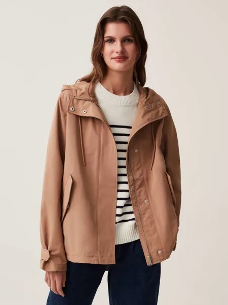 Короткая парка с молнией во всю длину Ovs, цвет beige