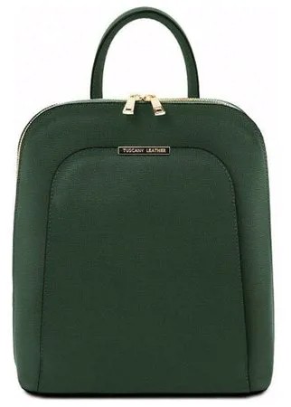 Женский рюкзак из кожи Tuscany Leather TL bag TL141631 ForestGreen