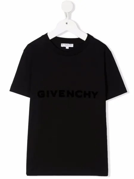 Givenchy Kids футболка с вышитым логотипом
