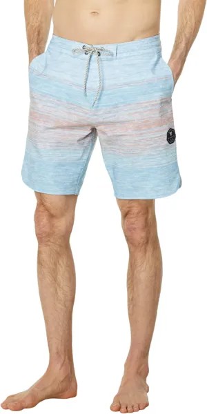 Шорты для плавания Blurry Horizons 18,5 дюйма VISSLA, цвет Cool Blue