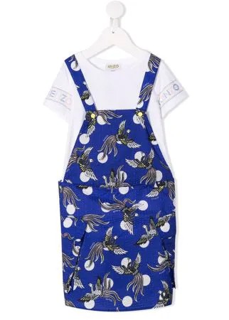 Kenzo Kids платье-сарафан с футболкой