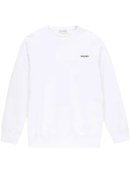 Alexander McQueen толстовка с логотипом, белый