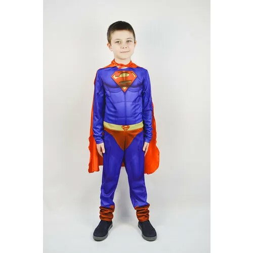 Карнавальный 3D костюм супергероя для детей 5 -7 лет, размер 122