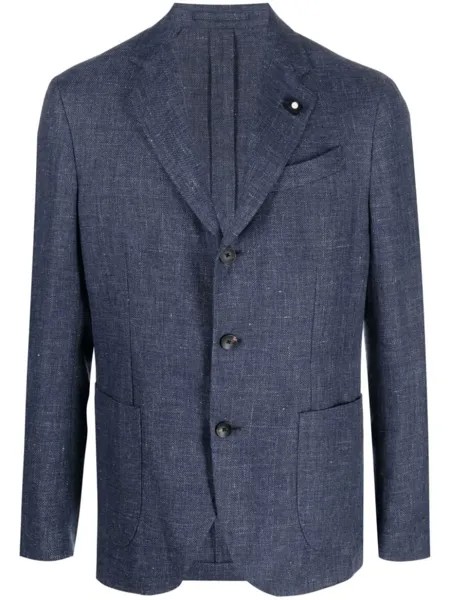 Lardini однобортный пиджак, синий