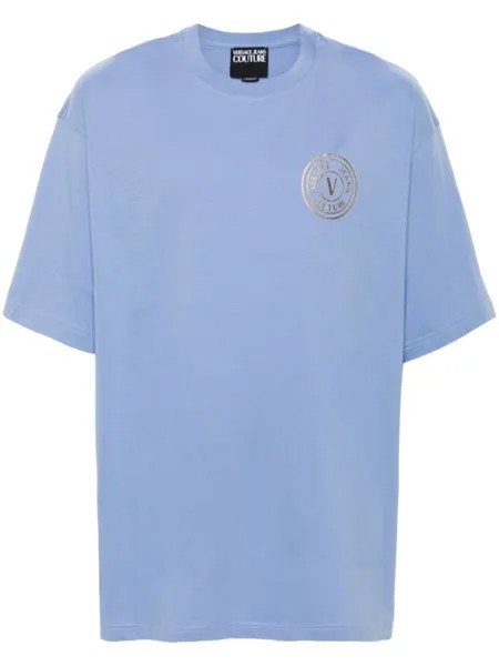 Versace Jeans Couture футболка с логотипом, синий