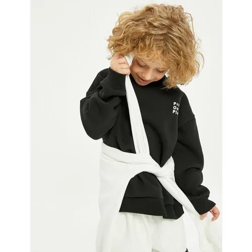 Свитшот KOTON, размер 6-7 лет, черный
