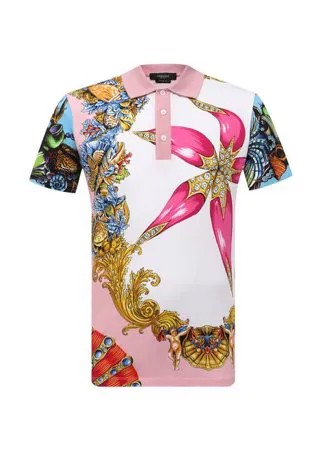Хлопковое поло Versace