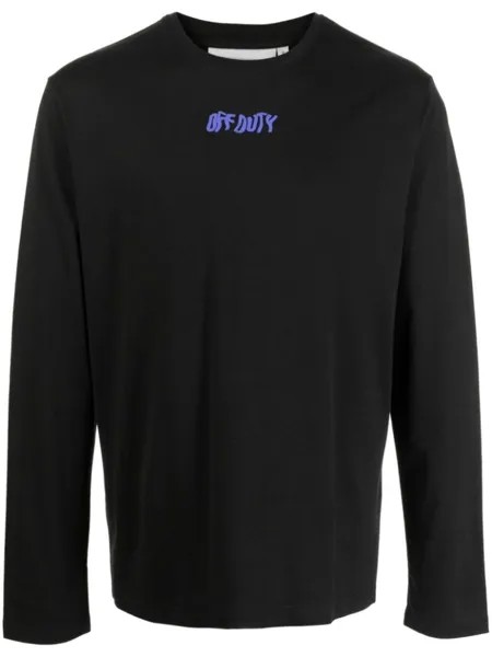 Off Duty футболка Stay Wavy с длинными рукавами, черный