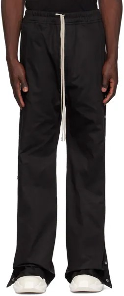 Черные спортивные штаны на кнопках Rick Owens DRKSHDW