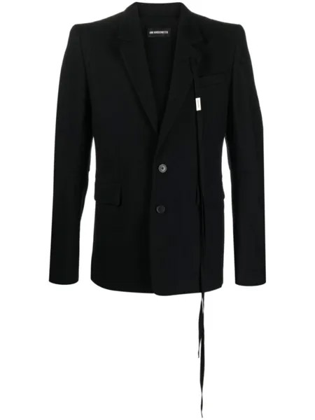 Ann Demeulemeester однобортный пиджак Nathan, черный