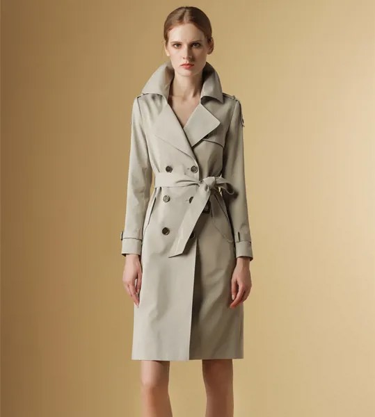 Пальто Ttench для женщин, новый бренд 2020, весна-осень, длинная облегающая двубортная ветровка, женская уличная европейская одежда LX2622