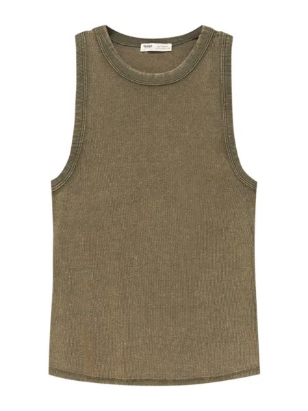 Топ Pull&Bear, зеленый