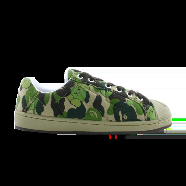 Кроссовки BAPE Skullsta FS-020 Low 'Green Camo', зеленый