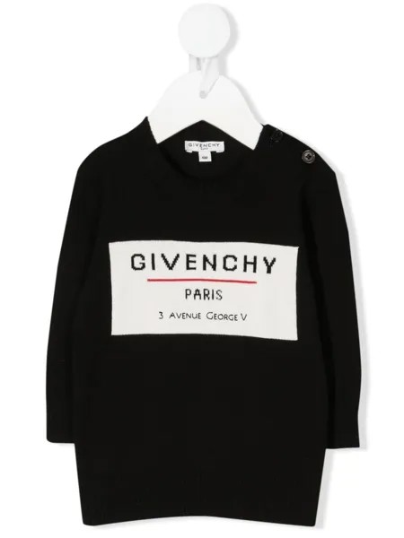 Givenchy Kids джемпер с вышитым логотипом