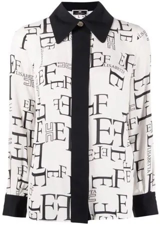 Elisabetta Franchi рубашка с логотипом