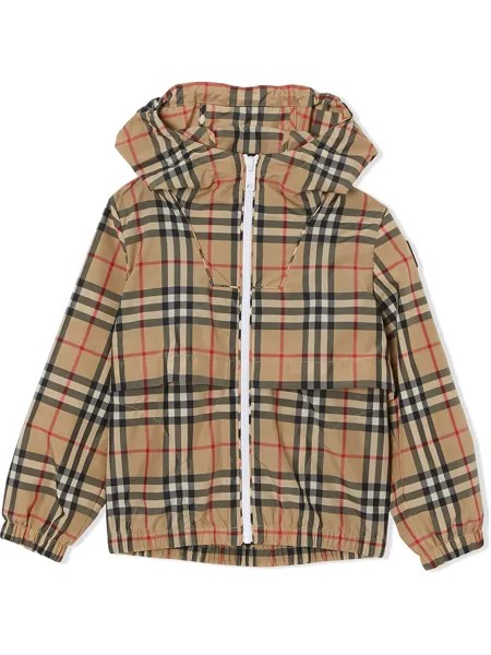 Burberry Kids куртка в клетку Vintage Check