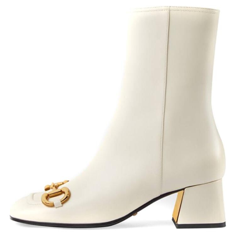 Ботильоны женские белые Gucci
