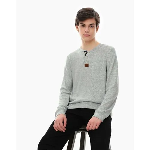 Джемпер Gloria Jeans, длинный рукав, средней длины, размер 8-10л/134-140, серый