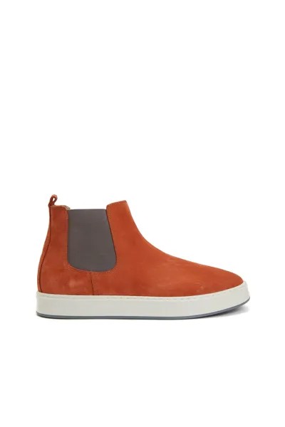 Оранжевые мужские замшевые ботинки Network, оранжевый