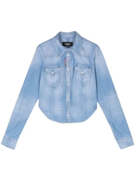 Dsquared2 джинсовая рубашка Sexy Western, синий
