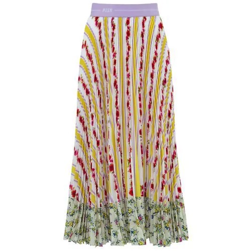 Юбка MSGM, миди, размер 42, белый