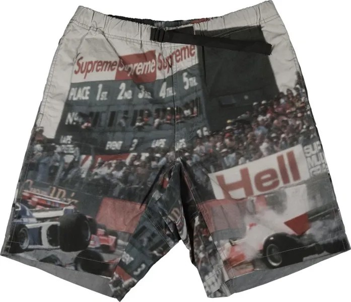 Шорты Supreme Grand Prix Belted Short 'Multi', разноцветный