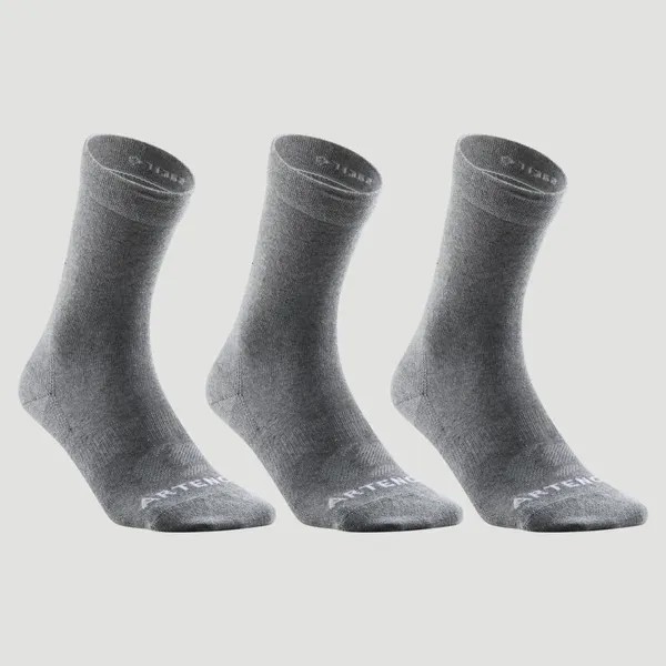 Теннисные носки высокие, 3 пары - RS 160 серые ARTENGO, цвет grau