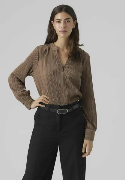 Блузка Vero Moda ВМАУРОРА, цвет brown lentil