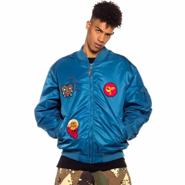 Куртка Grimey Glorified bomber, синий