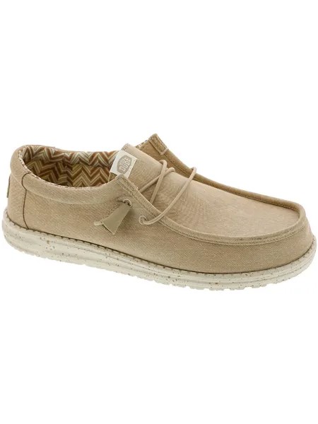 Мужские холщовые слипоны Wally Stretch Hey Dude, цвет Tan