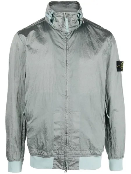 Stone Island бомбер с нашивкой Compass, серый