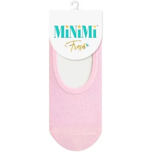 Женские подследники MiNiMi укороченные, в сетку, нескользящие, размер 0 (one size), розовый