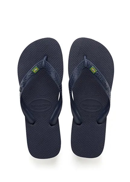 Мужские пляжные тапочки темно-синего цвета с логотипом Havaianas