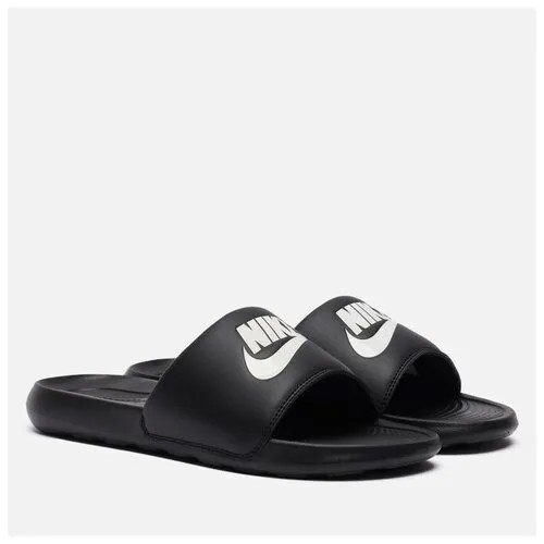 Шлепанцы NIKE Victori One, размер 6 US, черный/белый