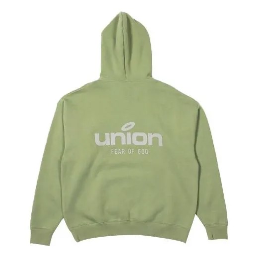 Толстовка Fear of God Essentials FW21 Vintage Hoodie x Union LA 'Green', зеленый