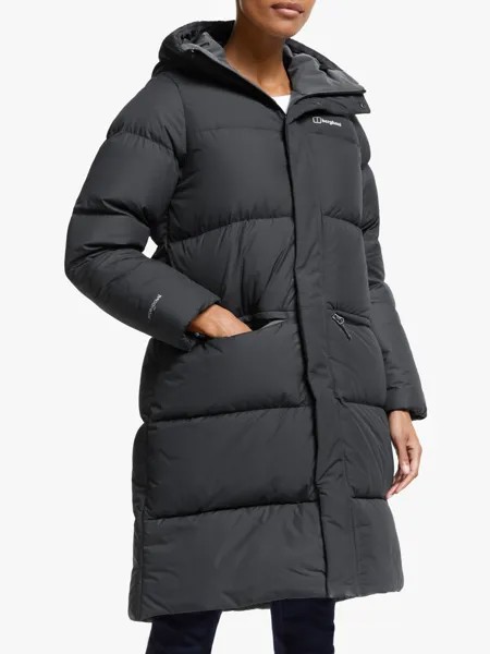 Женская длинная утепленная куртка Combust Reflect Berghaus, черный как смоль