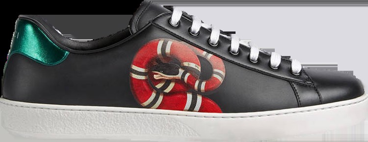 Кроссовки Gucci Ace Kingsnake, черный