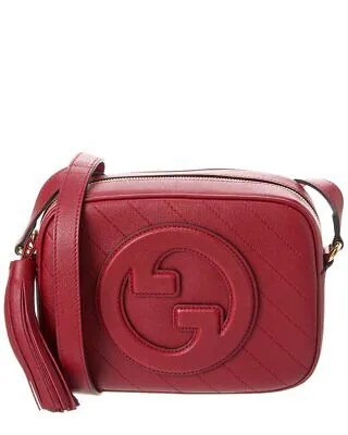 Маленькая женская кожаная сумка через плечо Gucci Blondie Red Os