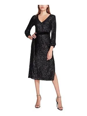 BETSEY JOHNSON Женский черный пуловер с поясом и рукавом 3/4 на подкладке Платье-футляр миди L