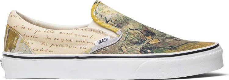 Кеды Vans Vincent Van Gogh x Slip-On Skull, желтый