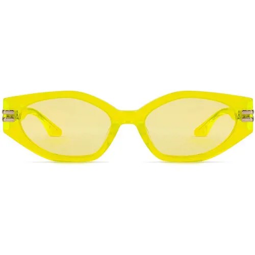 Солнцезащитные очки Gentle Monster, кошачий глаз, с защитой от УФ, для женщин, желтый