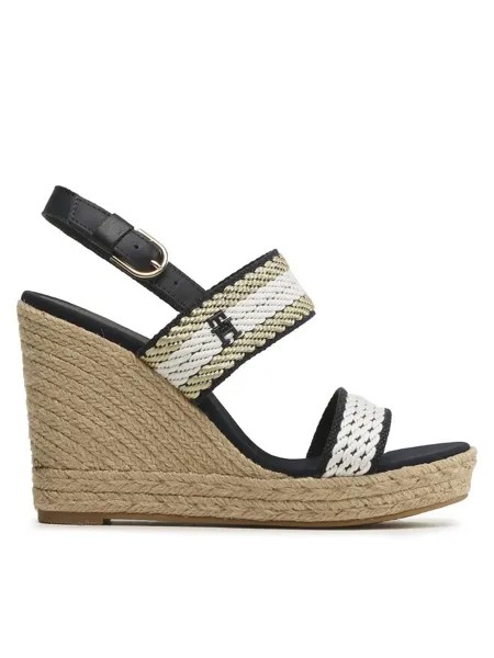 Эспадрильи Golden Webbing Wedge Tommy Hilfiger, темно-синий