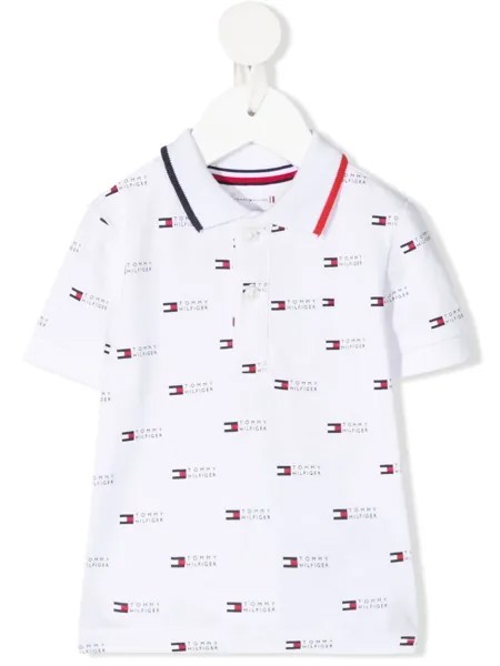 Tommy Hilfiger Junior рубашка поло с монограммой