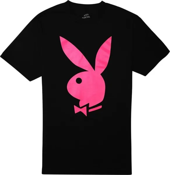 Футболка Anti Social Social Club Playboy T-Shirt 'Black', черный