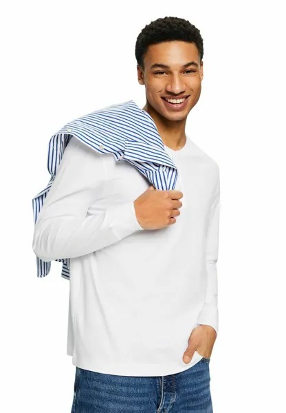 Рубашка с длинными рукавами IM HENLEY-STIL Esprit, цвет white